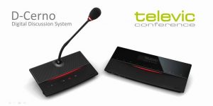 Televic D-Cerno - سیستم کنفرانس دیجیتال لمسی تلویک با قابلیت اتو ترکینگ