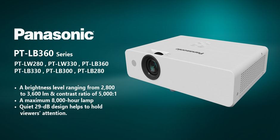 ویدئو پرژکتور های حرفه ای محصول کمپانی Panasonic ( پاناسونیک ) سری PT-LB360