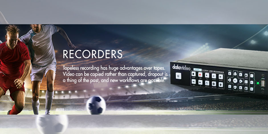 رکوردر های تصویر حرفه ای دیجیتال محصول کمپانی Datavideo ( دیتاویدئو ) سری HDR , DN , HRS