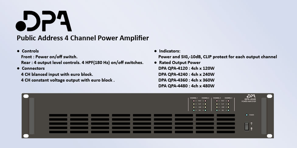 DPA QPA - پاور ولتی ( دی پی ای ) دارای 4 کانال خروجی