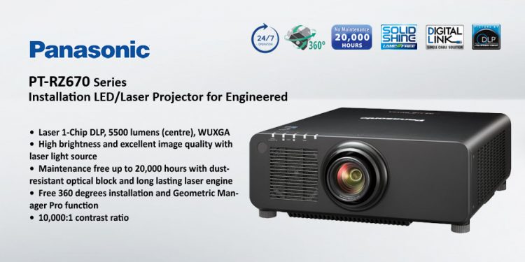 Panasonic PT-RZ670 – ويدئو پروجکشن Full HD با تکنولوژی لیزری و قابلیت 24/7